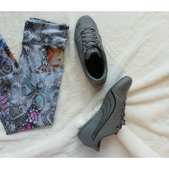 Puma Shoes - Puma Soleil V2 Comfort Sneakers Gray Leather